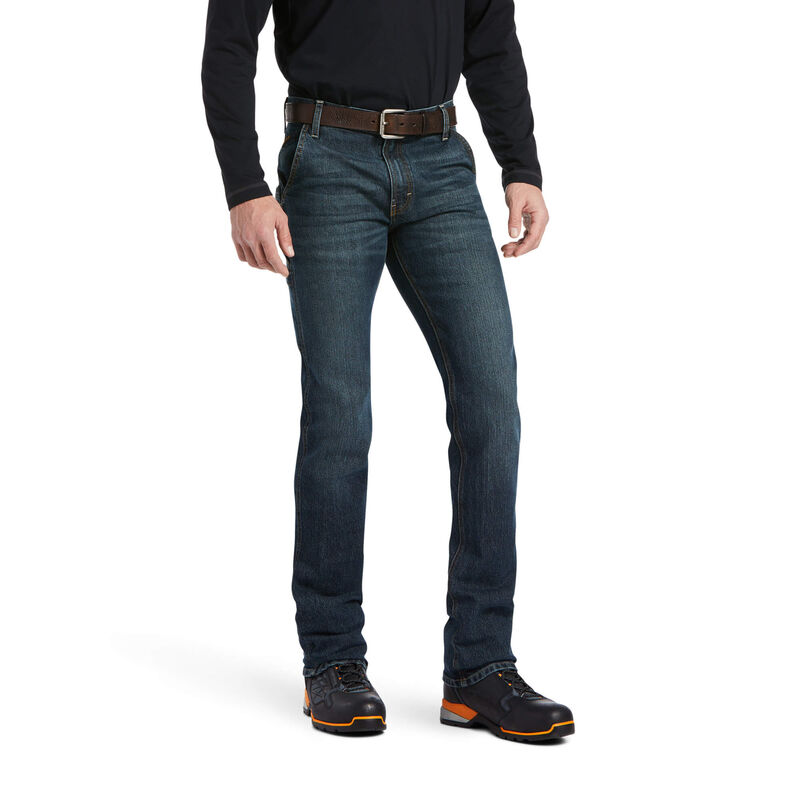 Ariat Jeans Herren - Rebar M7 Slim Durastretch Workhorse Straight Leg DunkelBlau ( WXPVT-7320 )